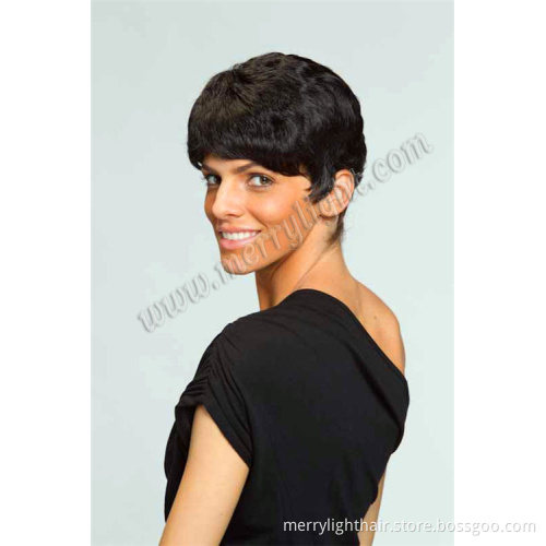Simple Synthetic Hair Wig